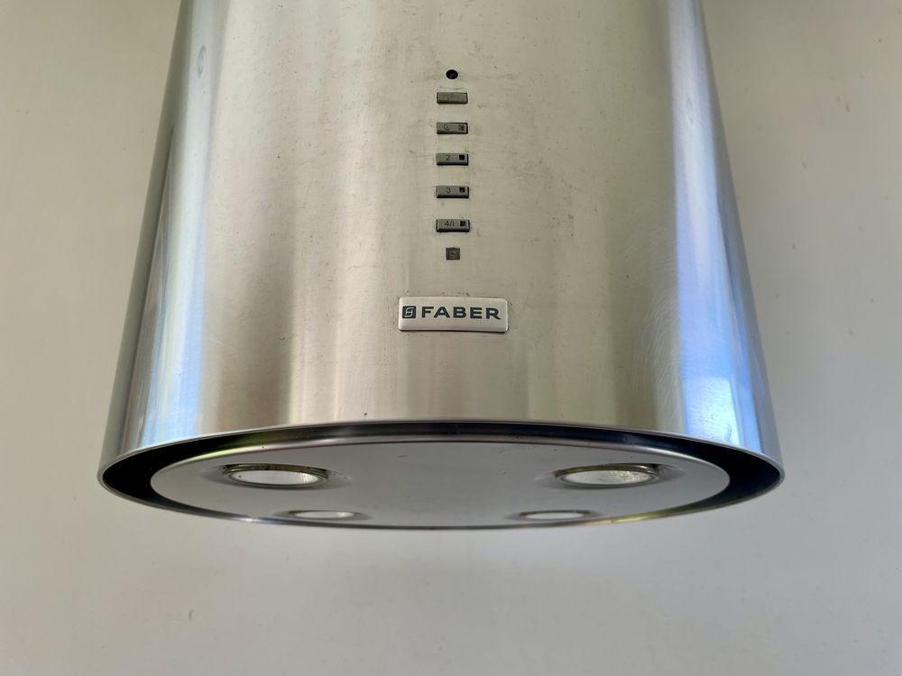 Okap przyścienny faber cylindra/2 hip vario inox