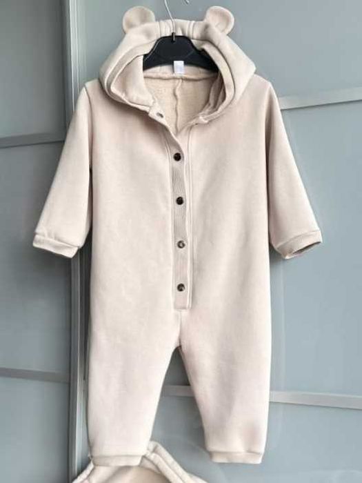 Дитячий теплий  комбінезон чоловічок на флісі на 80 см