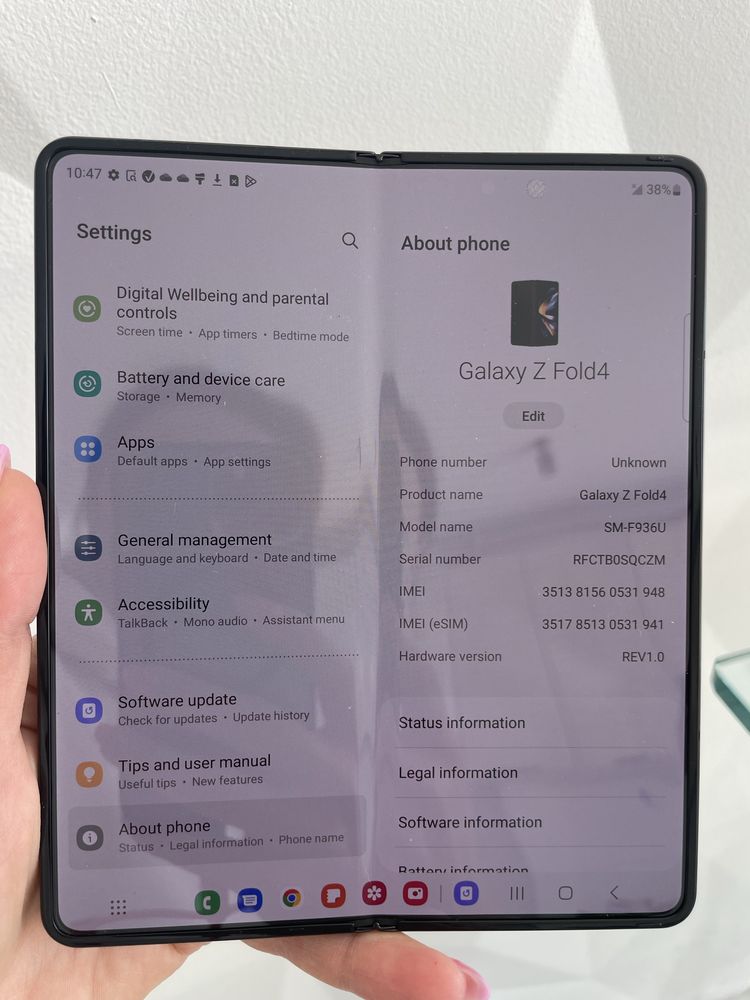 Samsung galaxy z fold 4  256 gb