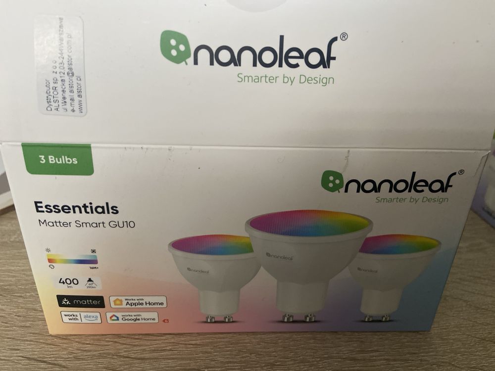 Nanoleaf Essentials Smart Bulbs zestaw 6 żarówek GU10 RGB Matter