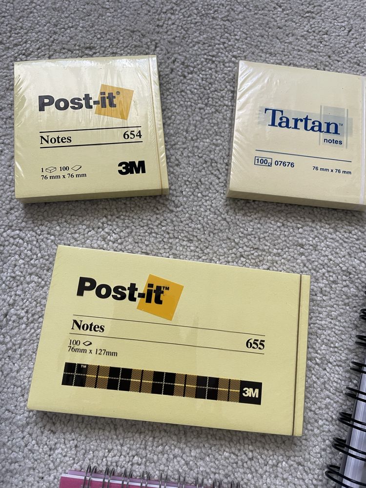 Post it e mini cadernos