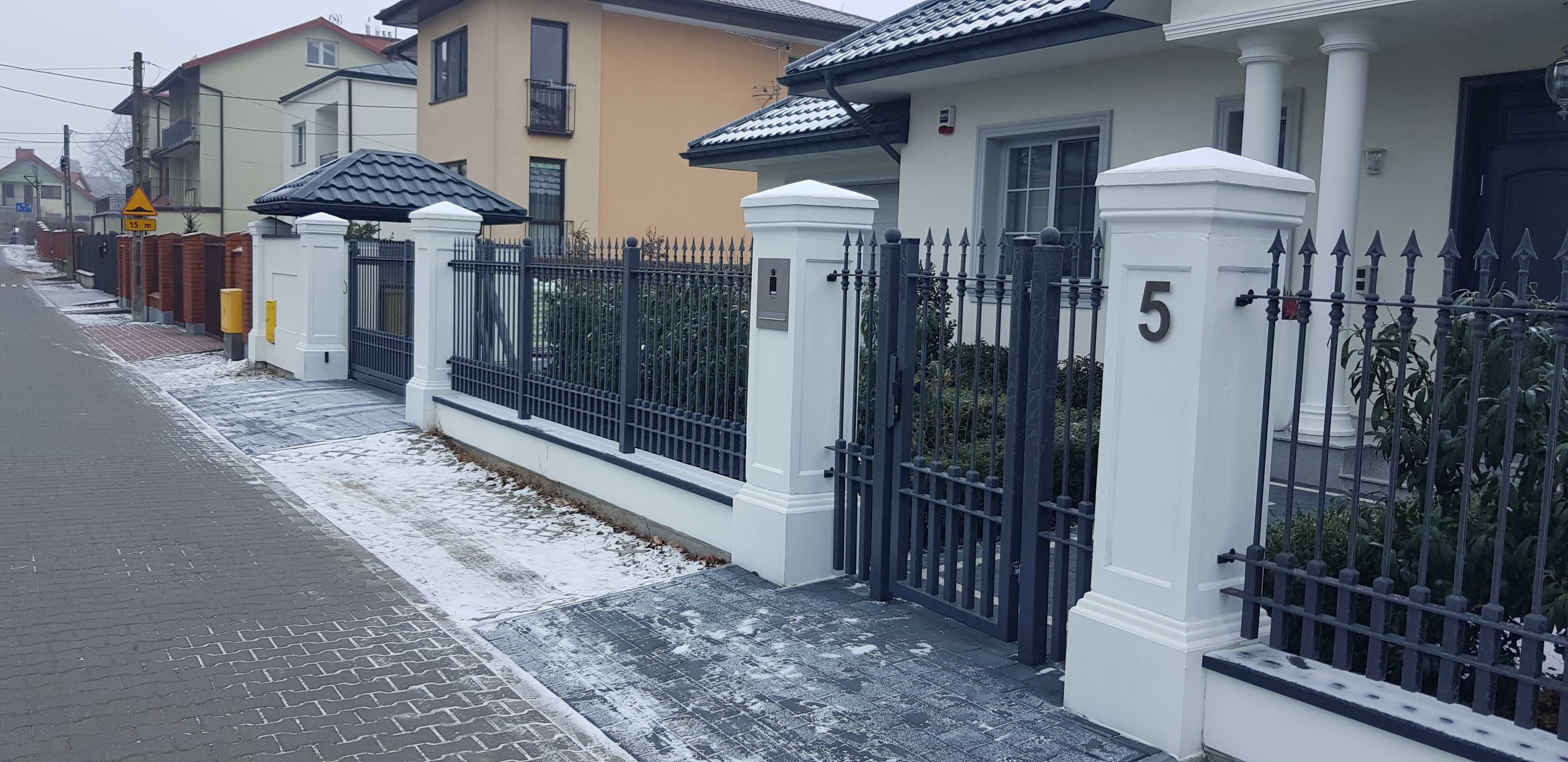 Ogrodzenia Stylowe Dworkowe,Słupki,Słup Boniowany,Przęsła Kute,Bramy