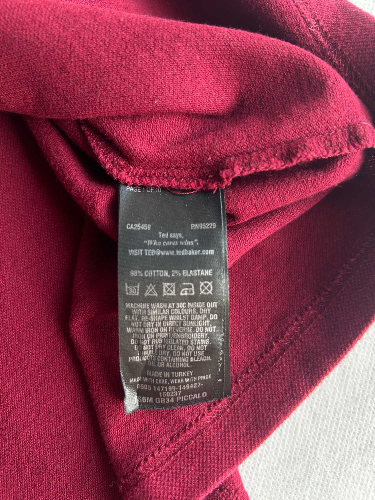 Ted Baker _ Bordowa koszulka polo 5_XL