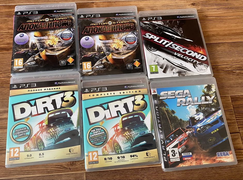 Sony PS3: Need for Speed, DiRT, Gran Turismo, MotorStorm, Sega Rally