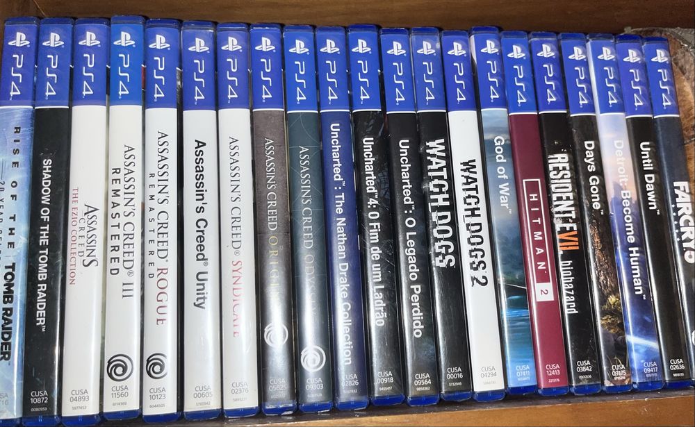 Jogos pouco usados PS4