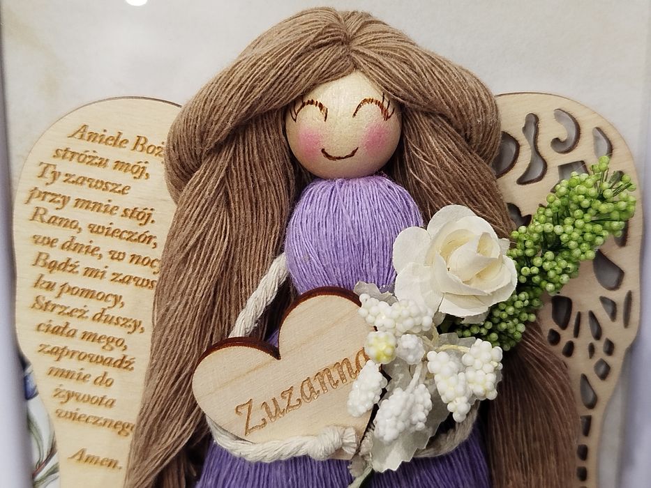 Anioł Stróż MODLITWA personalizowany prezent dla dziecka