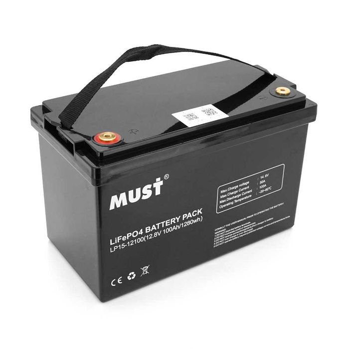 Акумуляторные батареи Must LiFePO4 12,8V; 25,6V; 51,2V