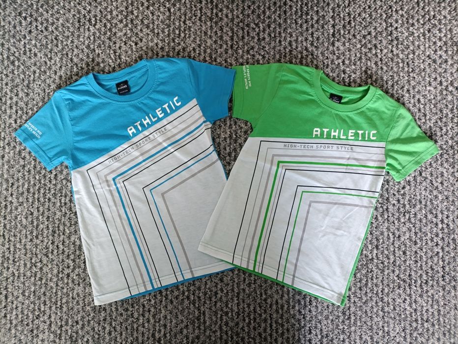 Zestaw 2szt T-shirty z krótkim rękawem dla chłopca rozmiar 128/134