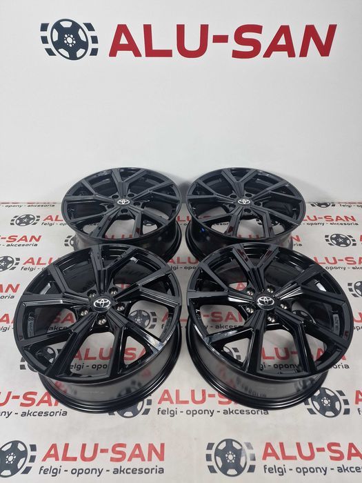 NOWE alufelgi TOYOTA 18" 5x114,3 Auris Yaris Cross CH-R RAV-4 - Czarne