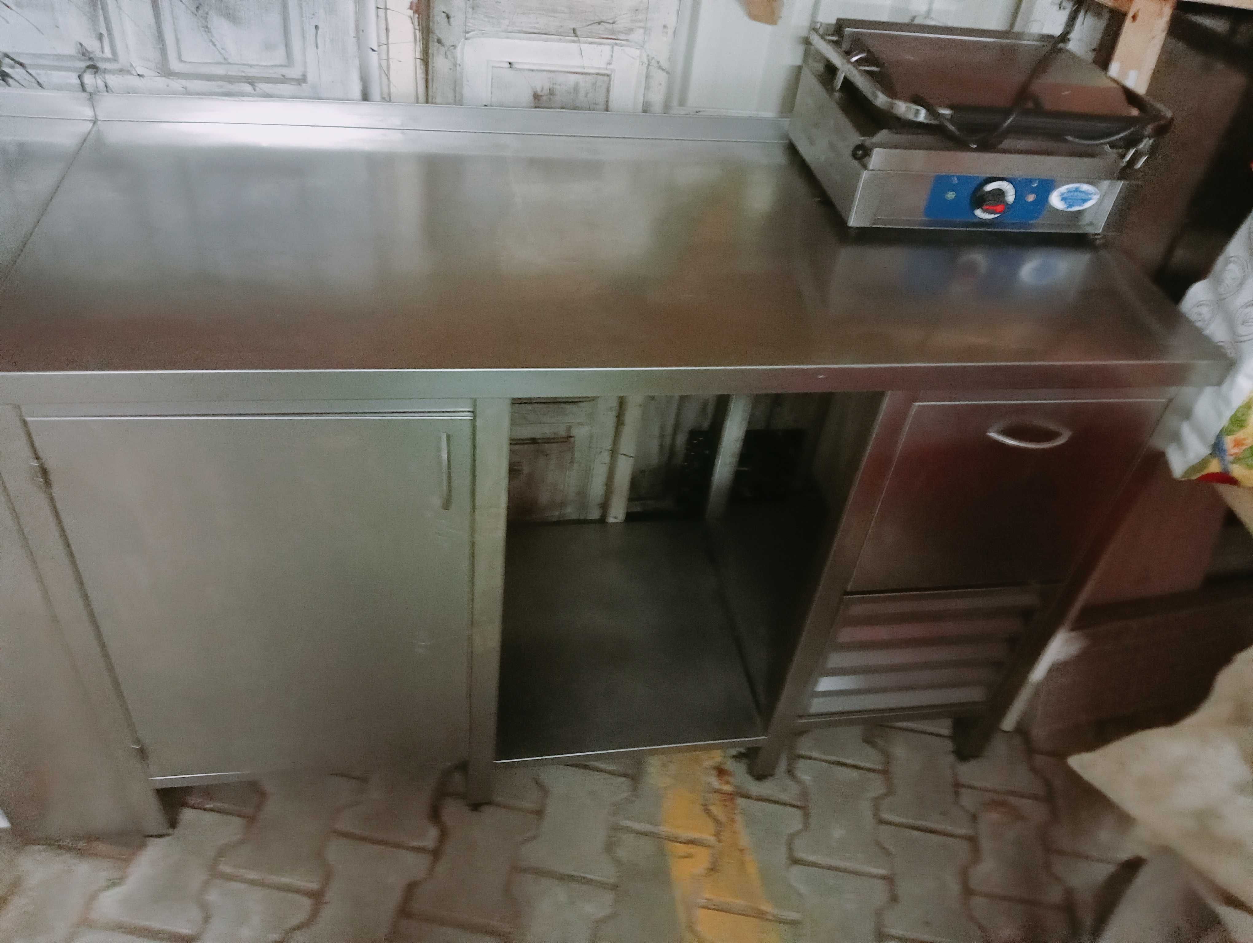 Bancada Inox com tulha café