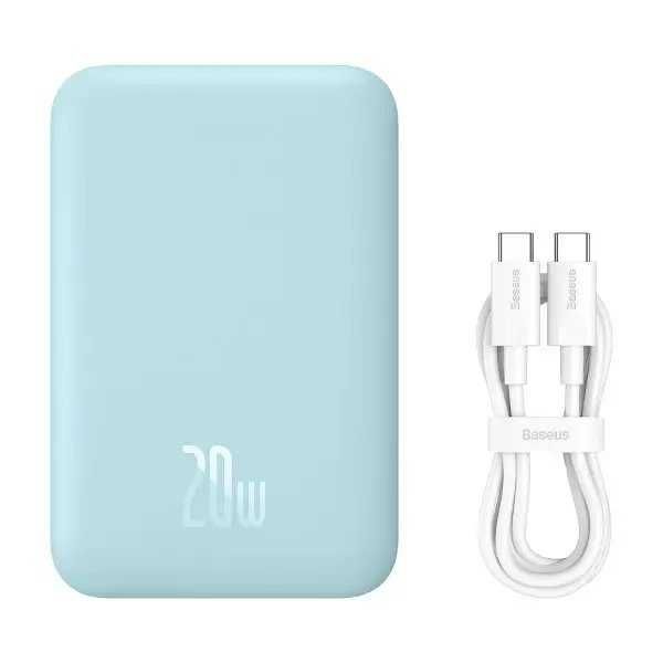 Павербанк з бездротовою зарядкою Qi Baseus Magnetic Mini 10000mAh 20W