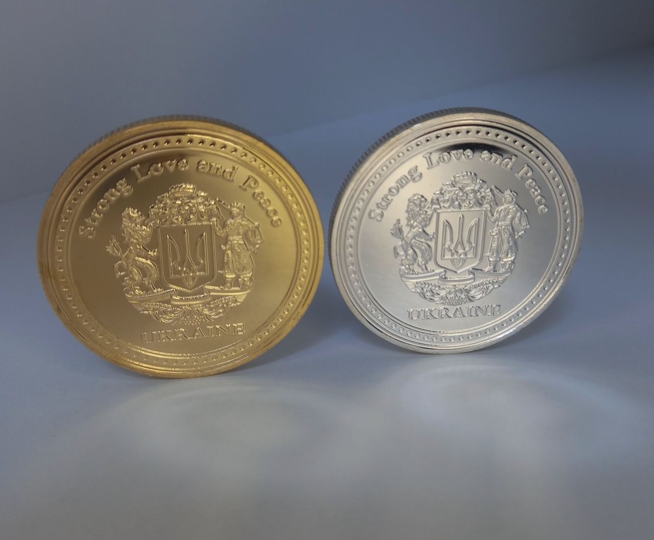 Монета президент Зеленський честь і відвага, патріотичний подарунок.