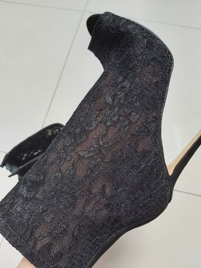 Buty Guess r 40 czarne damskie szpilka botki bez palców