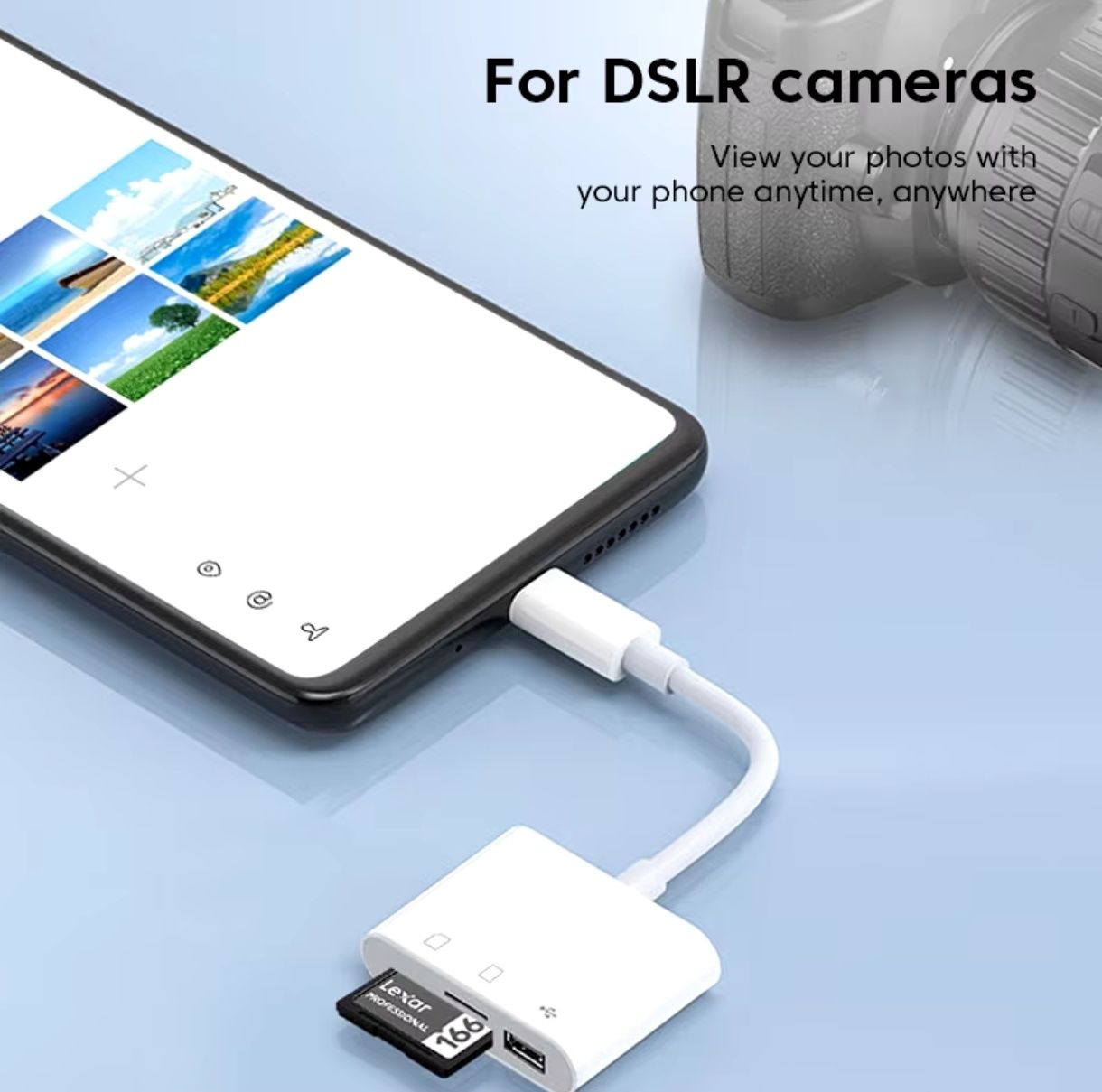 Adapter OTG 3 in 1 USB-C