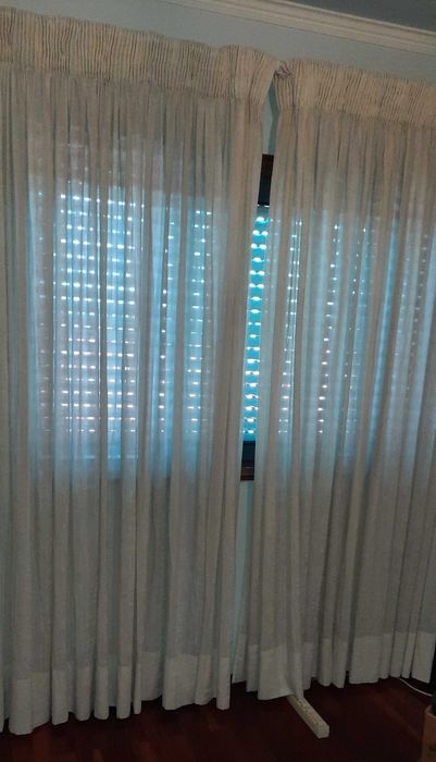 Conjunto de Varões Duplos, com acessórios e oferta de cortinados