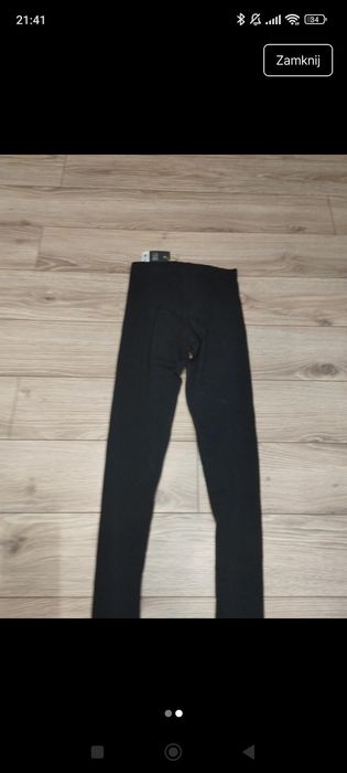 Nowe legginsy czarne S