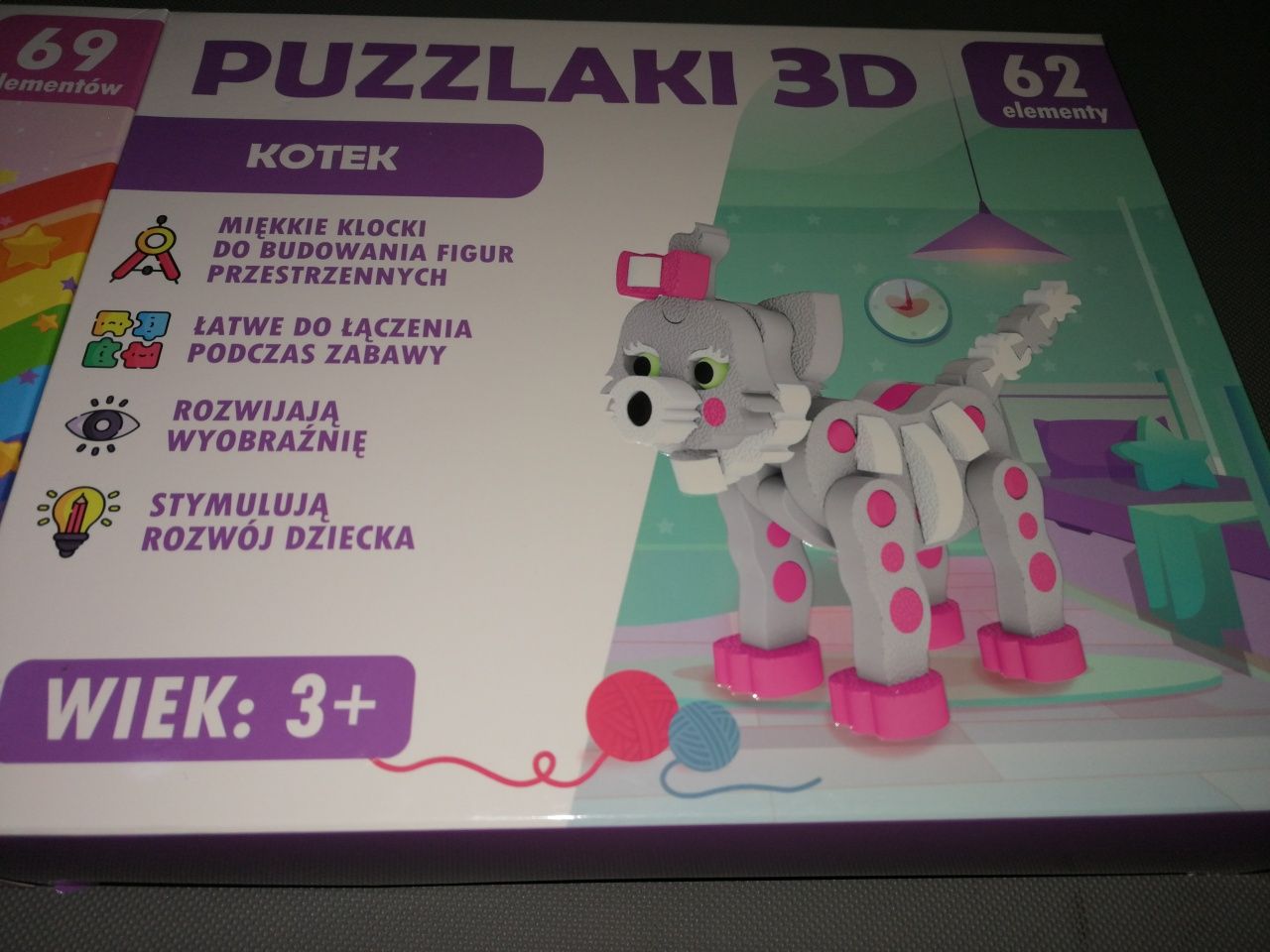 Puzzlaki 3d 55-69 elementów. Puzzle