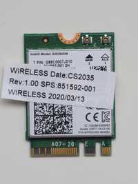 Модуль Wi-Fi+Bluetooth Intel 8265NGW G86C0007J510 (HP p/n: 851592-001)