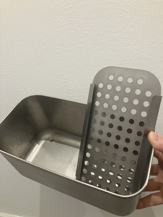 caixa arrumacão de talheres inox ikea com drenagem
