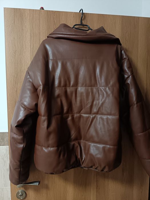 Kurtka puffer czekoladowa