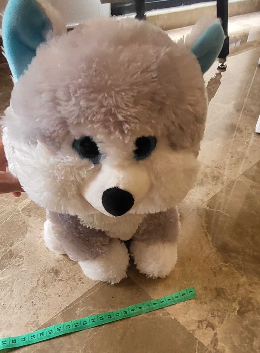 Мягкая игрушка собачка/волк, размер средний