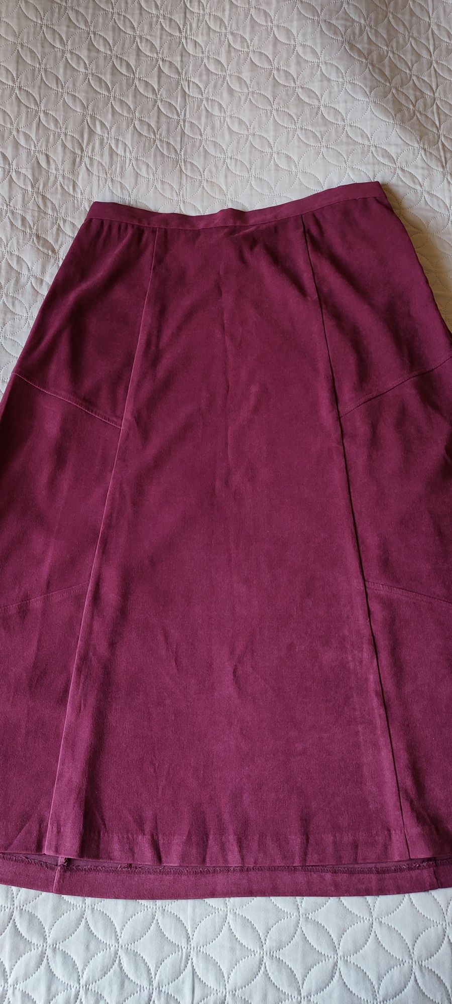 Burgundowa spódnica midi rozmiar 44 / XXL / 16, Edmee