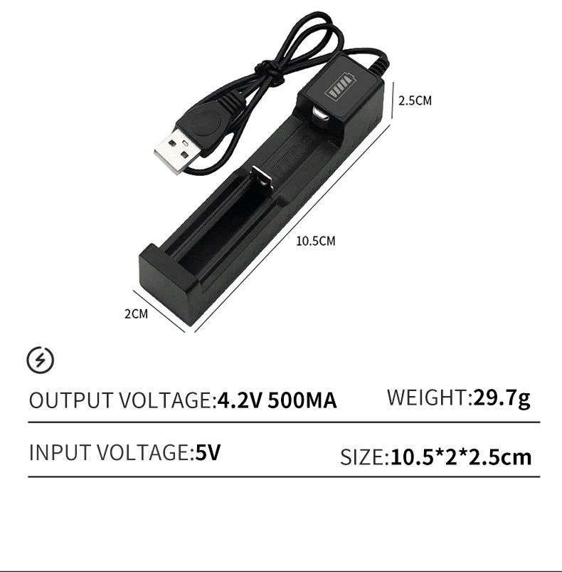 Ładowarka do baterii 18650 na 3.7V i innych !