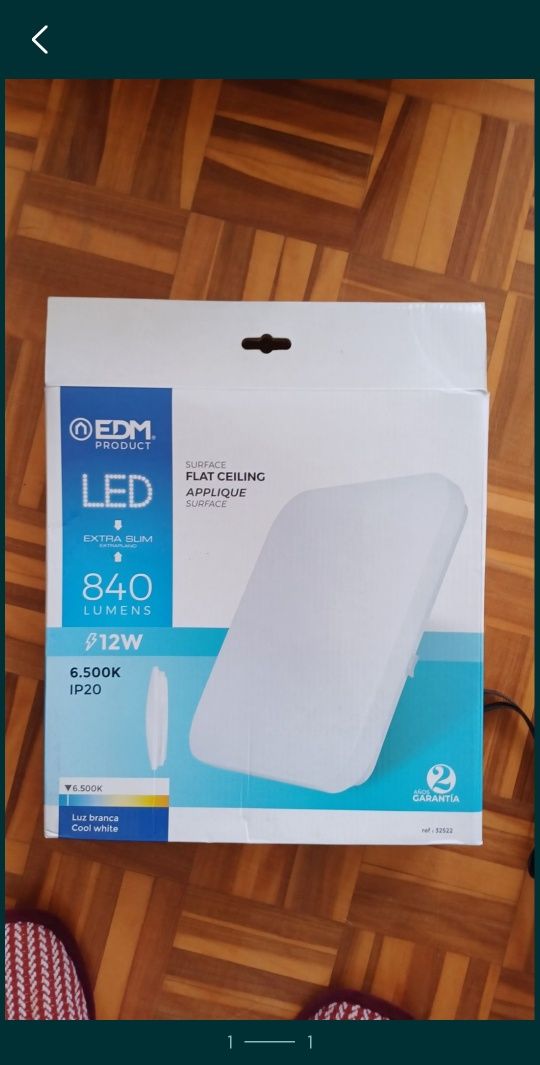 EDM aplique de superfície LED