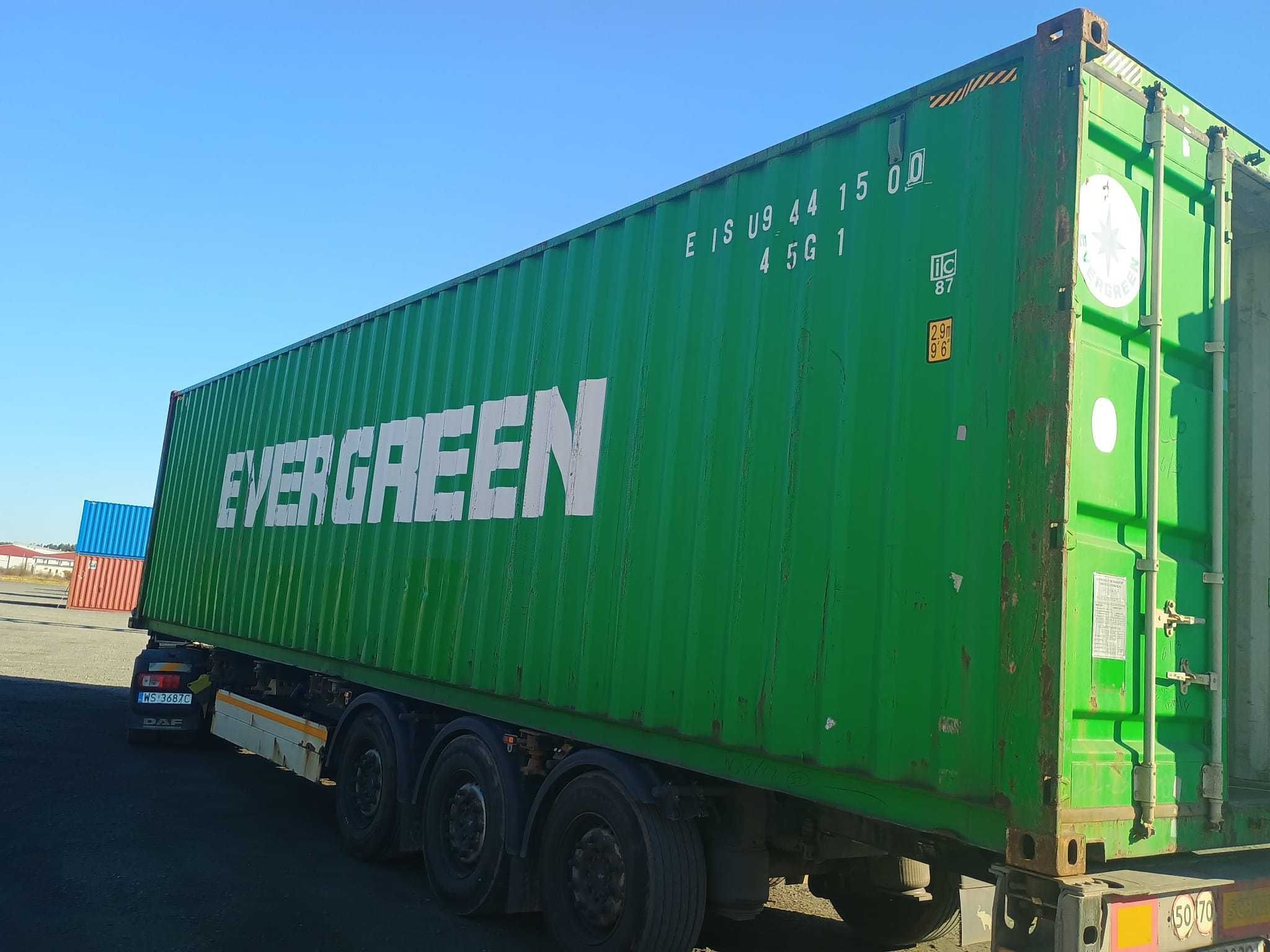 Kontener morski magazynowy 40 HC/DV, 12 metrowy + tani transport