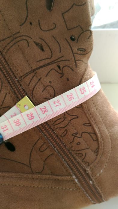 Kozaki bezowe ażurowe