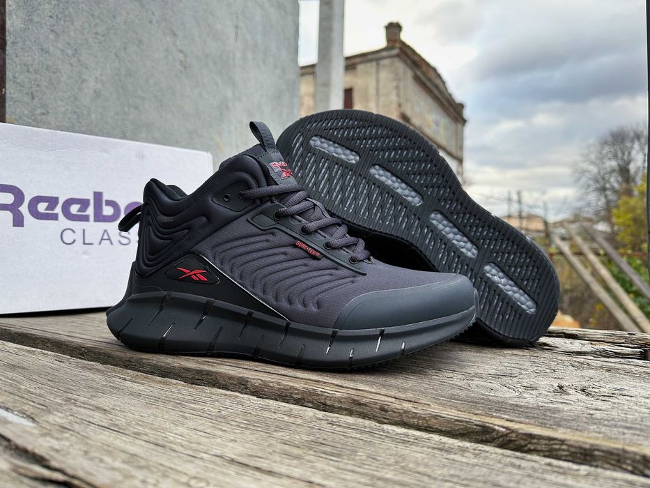 Мужские зимние кроссовки на меху Reebok Zig Kinetica gore-tex 3 цвета