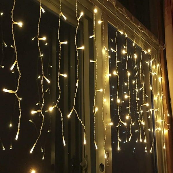 Kurtyna LED /lampki ,10 funkcji, girlanda, oświetlenie okno, świąteczn
