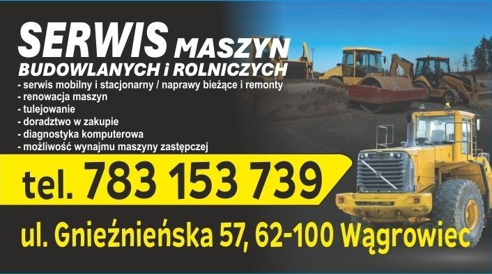 Serwis maszyn budowlanych I rolniczych