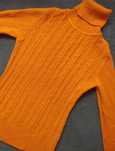 Rudy golf sweter z domieszką kaszmiru s/m