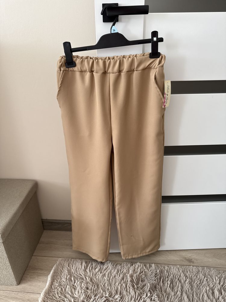 Spodnie eleganckie material garniturowy