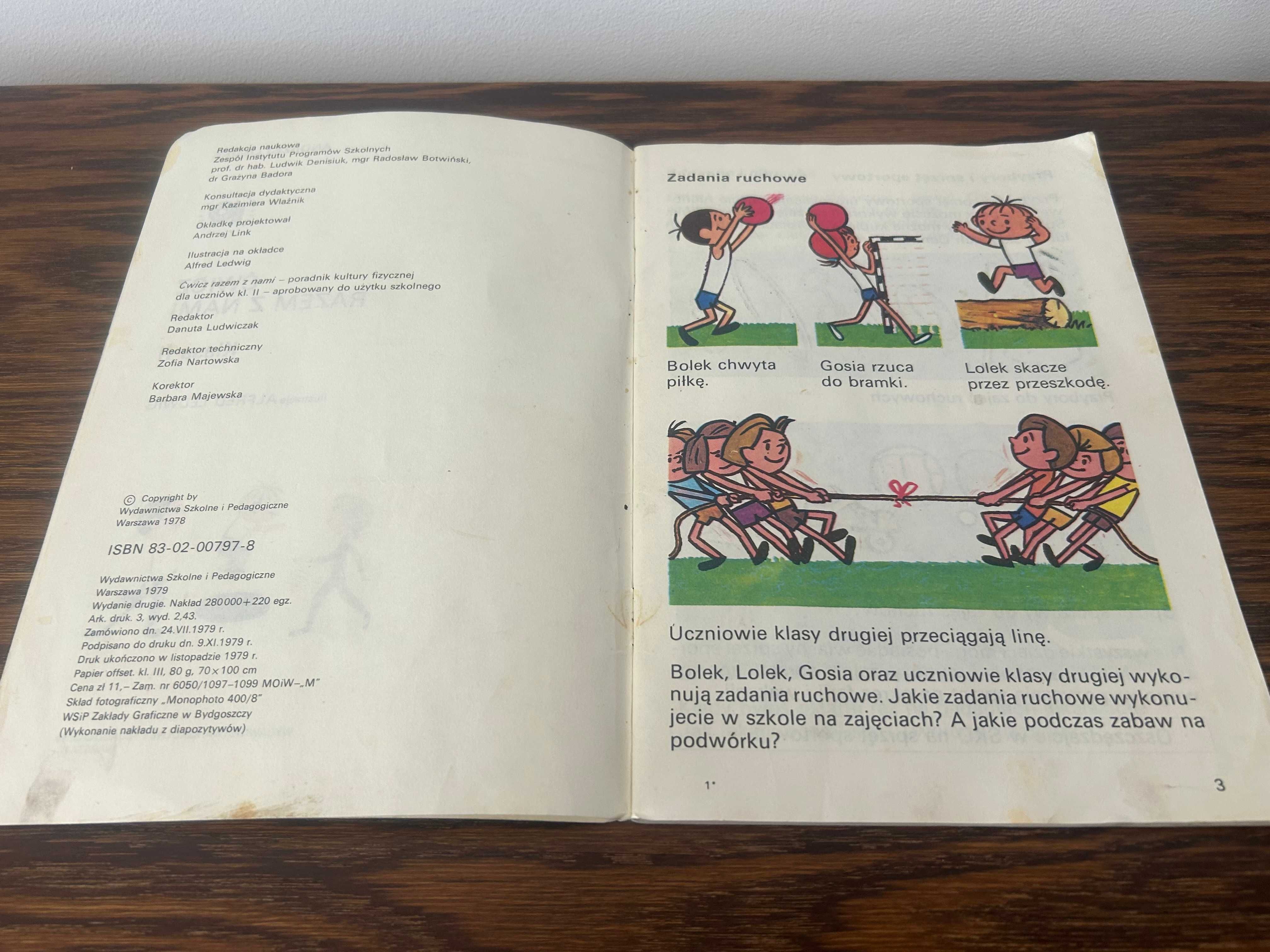 Ćwicz razem z nami 2 Bolek i Lolek książka komiks PRL