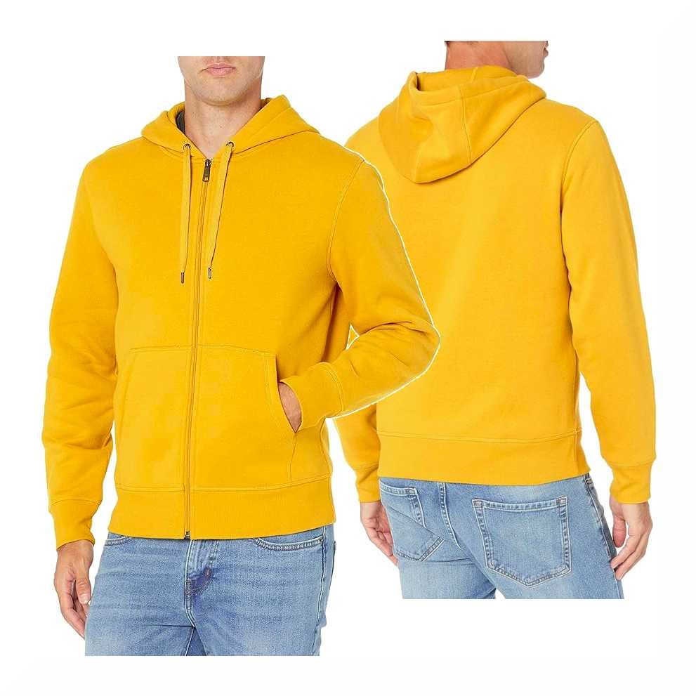 Męski Bluza Polarowa Z Kapturem AMAZON ESSENTIALS Pełny Zamek Złoty L