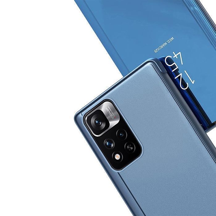 Clear View Case Futerał Etui Z Klapką Realme 9 Pro Czarny