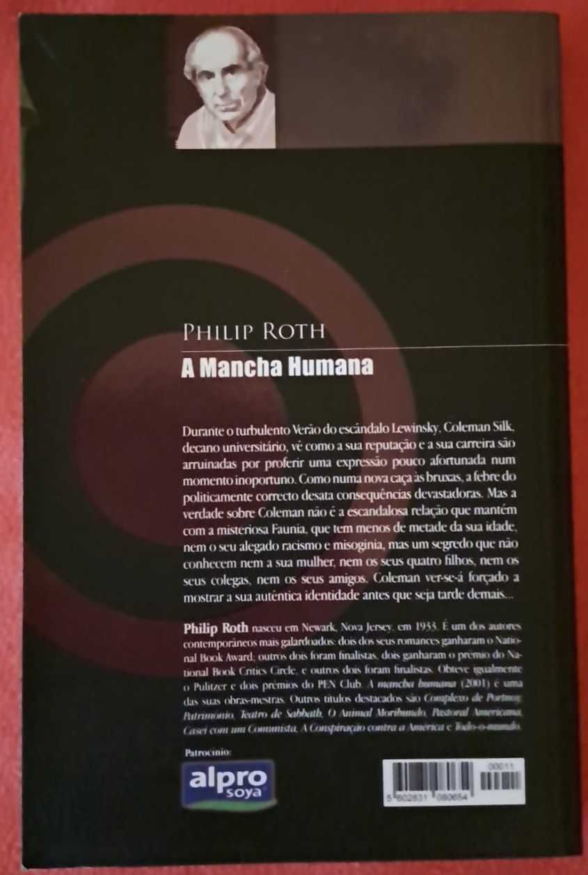 Portes Incluídos - "Mancha Humana" - PHILIP ROTH - Coleção Sábado