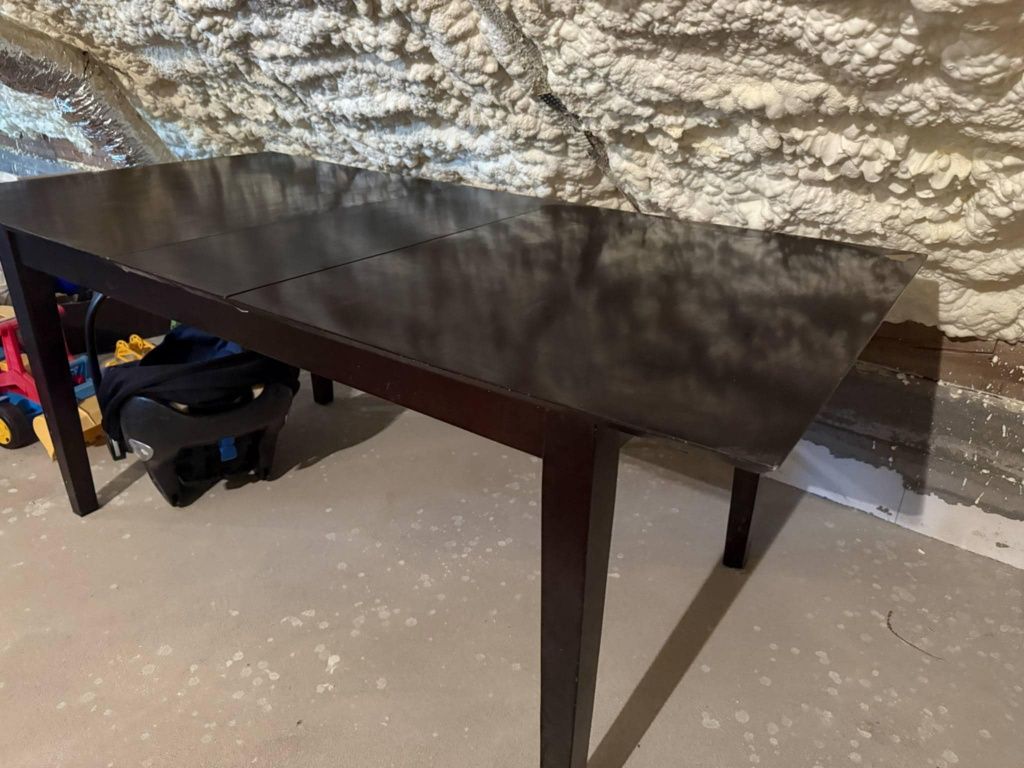 Stół drewniany 180cm szerokości z dostawką 30cm super stan