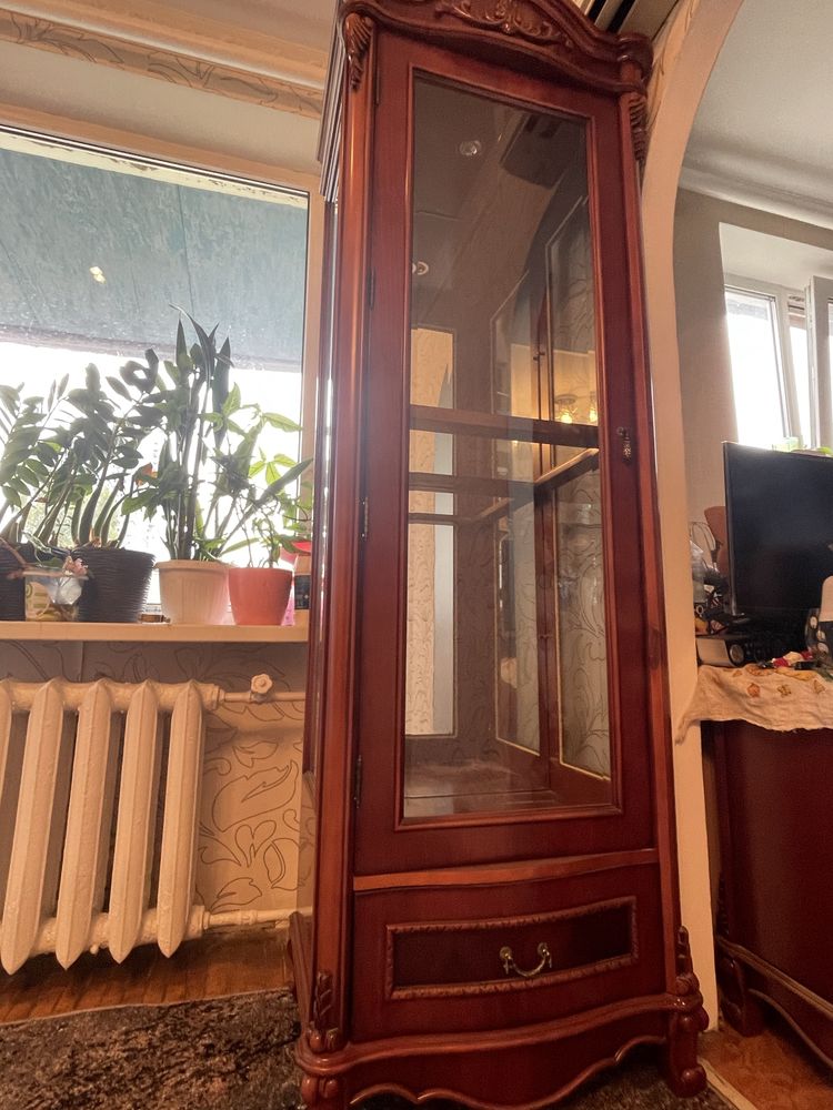 Oeston Гарнітур з натурального дерева тумба+2 вітрини