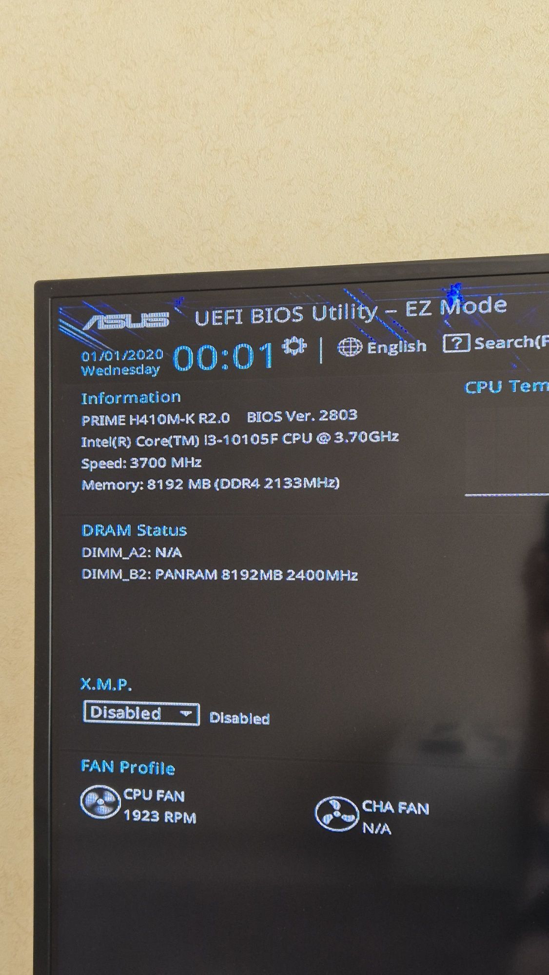 Комплект (Материнська плата + ЦП + Кулер)

H410M-K R2.0 Asus Prime.