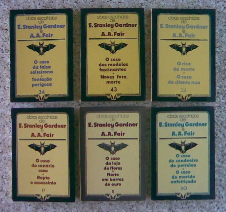 Livros da colecção Vampiro Gigante - Erle Stanley Gardner / A. A. Fair