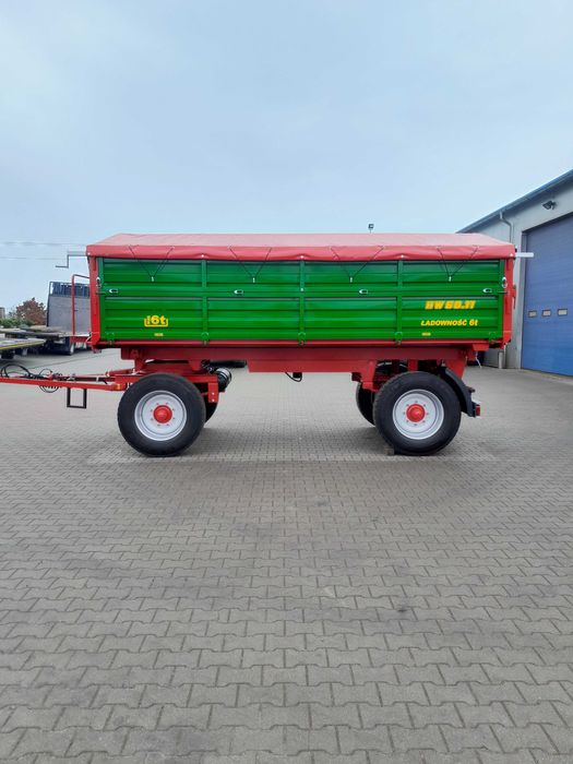 Przyczepa rolnicza IFA HW, HL 6011 3 strony 6-8 ton wywrotka - Idealna