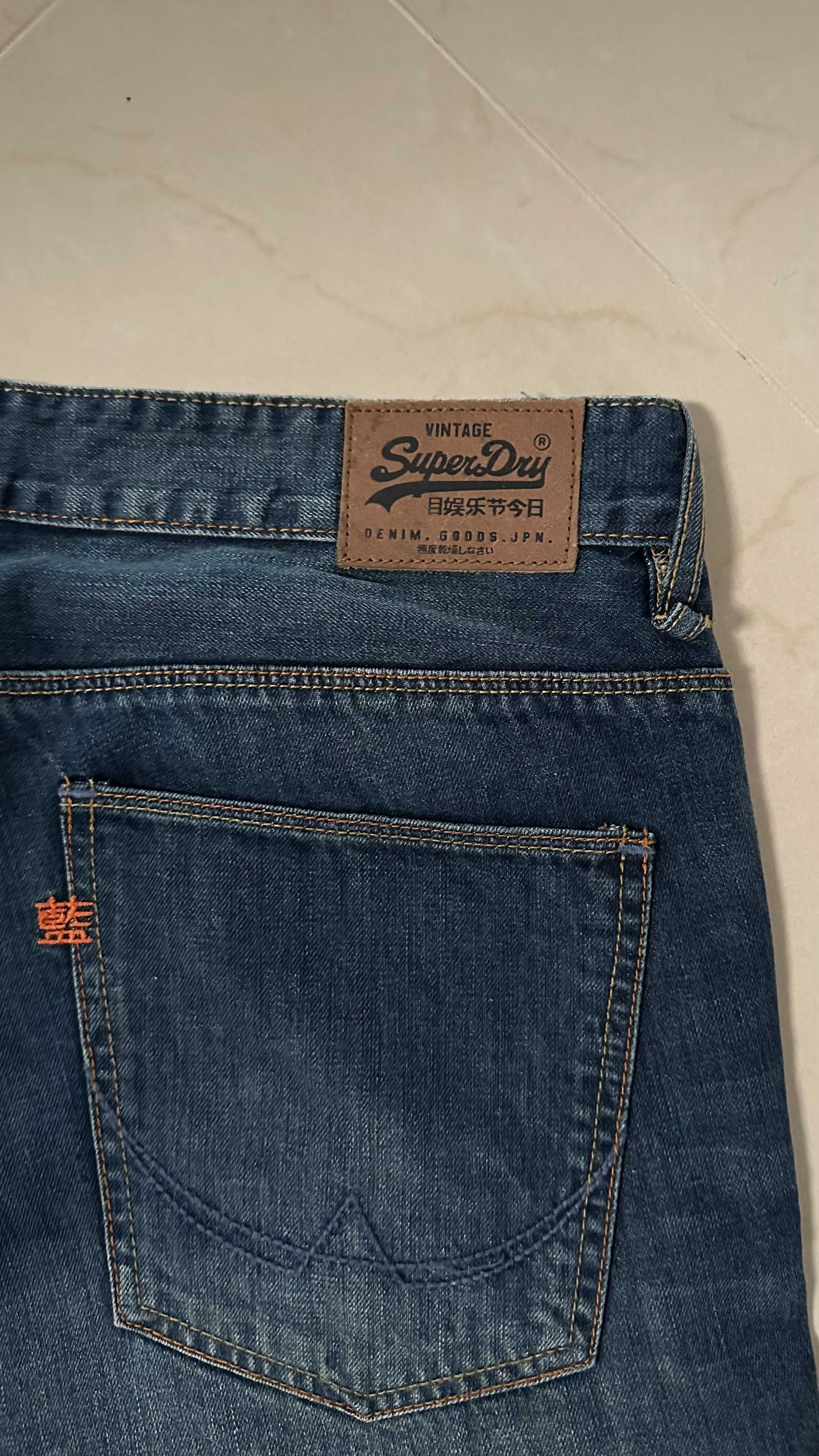 Superdry Slim 36/34 Spodnie Piękne