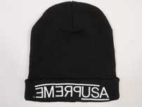 Czapka zimowa Beanie Supreme Big Logo Czarna