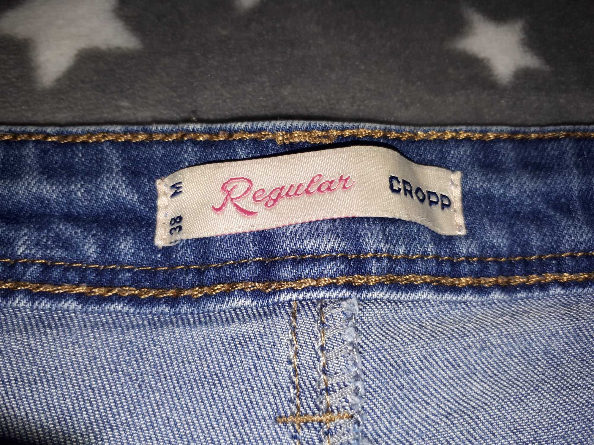 Spodnie Jeansy regular cropp rozmiar 38