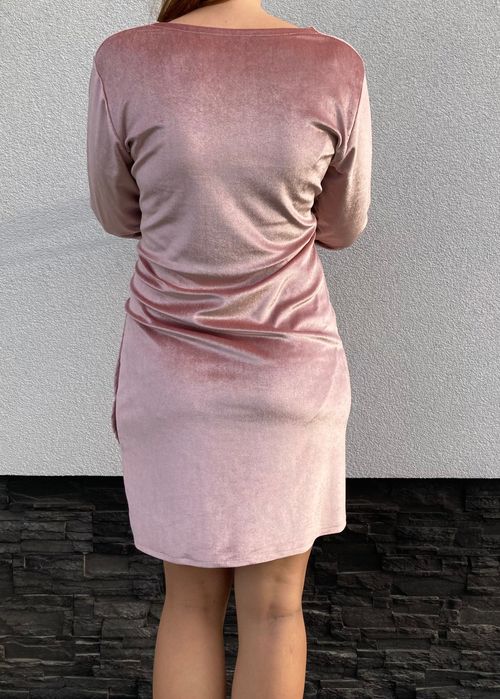 Welurowa śliczna sukienka M L