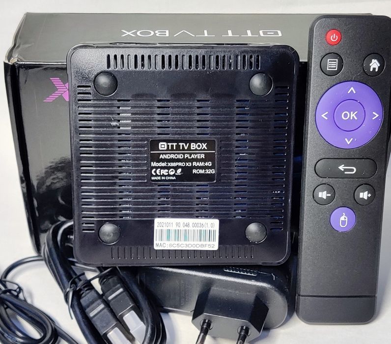 TV BOX X88pro X3 Amlogic S905X3 4/32Гб Vontar Ugoos Smart