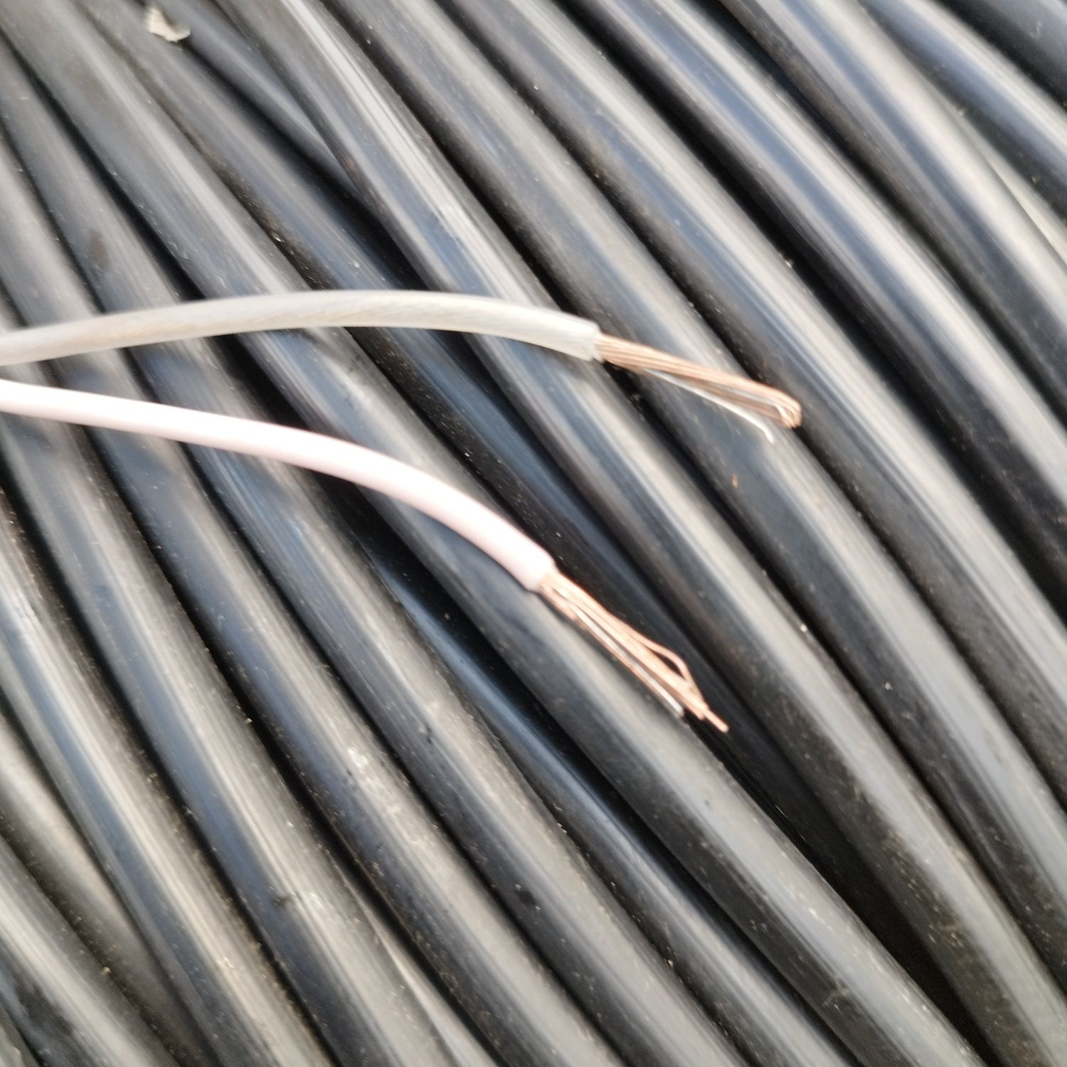 Przewód kabel 2x1.5 mm2 wojskowy plecionka uzbrojona guma